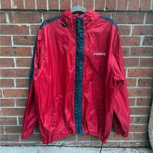 Vintage Chaps Ralph Lauren Logo Red 90s Y2K Windbreaker Jacket Size Large Men’s